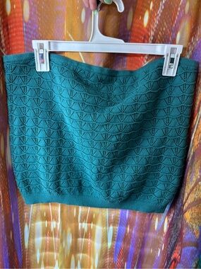 ✨American Eagle✨ Teal Textured Knit Tube Top